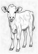 Premium Photo  Cow Coloring Page Line Art sketch template