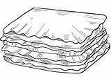 Italian Food  Lasagna Coloring Page Free Printable Coloring Pages sketch template