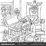 Coloring Page Clipart 101633  Illustration By Alex Bannykh sketch template