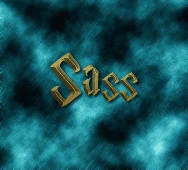 Sass Logo | Free Name Design Tool from Flaming Text