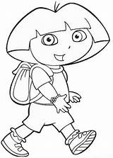 Free Printable Dora The Explorer Coloring Pages For Kids sketch template
