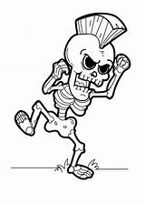 Esqueleto Skelett Ausmalbilder Coloriage Squelette Personnages  sketch template