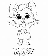 Ruby Name Coloring Pages sketch template