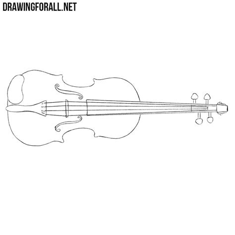 How to Draw a Violin | Drawingforall.net