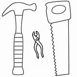 saw And Other Building tools coloring Pages  Coloring sketch template