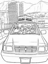 Driver Coloring Page sketch template