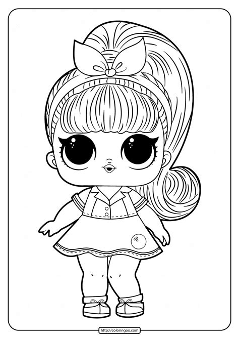 Printable LOL Doll Coloring Pages for Free. High quality free printable ...