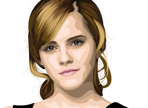 Vector Portrait - Emma Watson by AryaInk Illustration Vector, Portrait ...