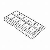 Chocolate bar coloring Page – Coloring Corner sketch template