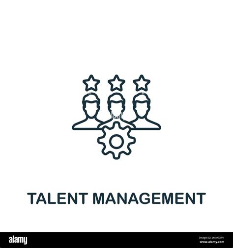 Talent Management icon. Monochrome simple Talent Development icon for templates, web design and ...