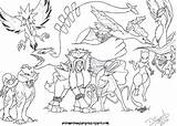 Pokemon Coloring Pages Legendary sketch template