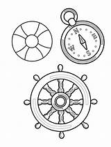 Nautical coloring pages sketch template