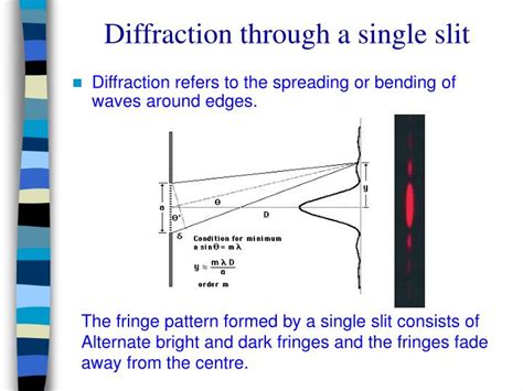 PPT - Diffraction through a single slit PowerPoint Presentation, free download - ID:6571542
