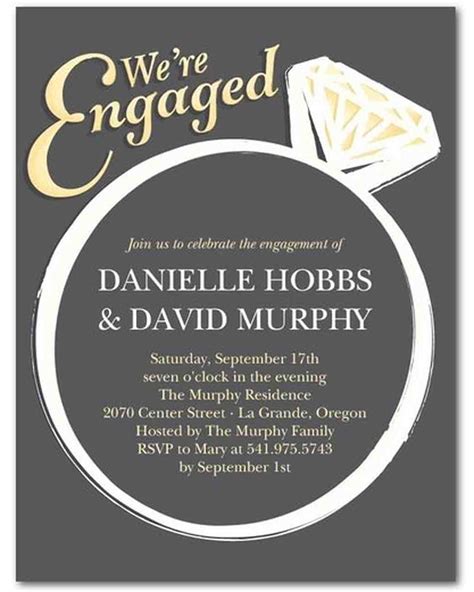 Party Invitations: Invitation Engagement Party