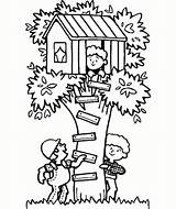 Treehouse Coloring Pages To Print  Free Printable sketch template