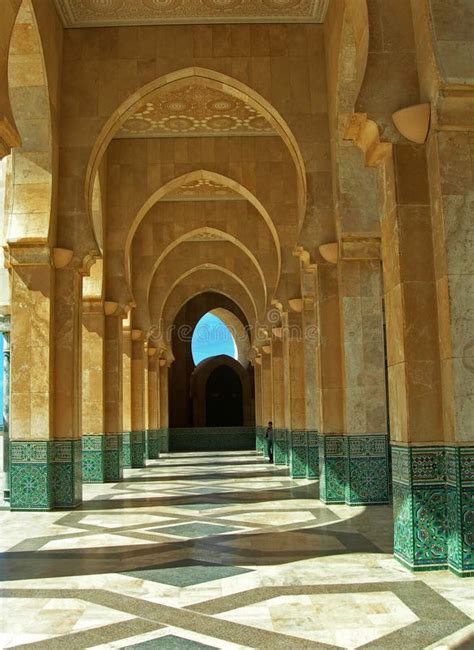 Moschee-Detail Hassan-II stockfoto. Bild von architektur - 1721428