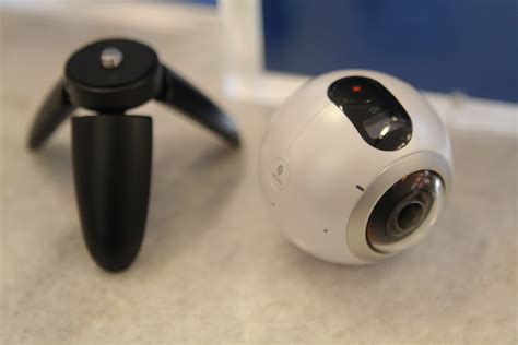 Samsung Gear 360 is a lightweight camera for capturing 360-degree photos and videos, ships in Q2 ...