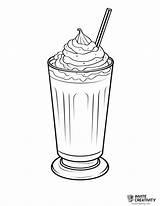 Milkshake Coloring Pages Free Printable PDFs  Invite Creativity sketch template