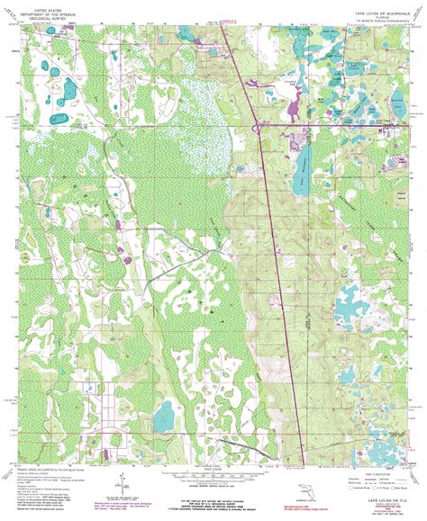 Lake Louisa Sw topographic map, FL - USGS Topo Quad 28081c6