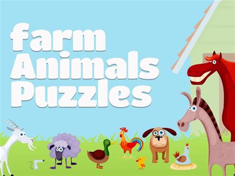 Play Farm Animals Puzzles by Tiny Tap - on TinyTap