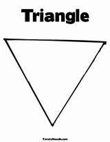 Triangle Coloring Page Preschool sketch template