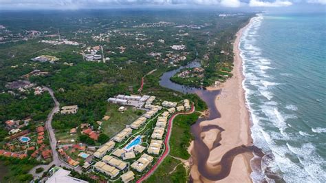 Premium Photo | Aerial view of imbassai beach, bahia, brazil. beautiful beach in the northeast ...