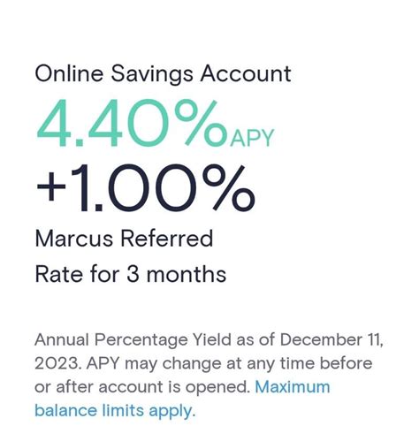 Marcus by Goldman Sachs Savings Account 4.4% + 1.0%* APY + $20 bonus ...