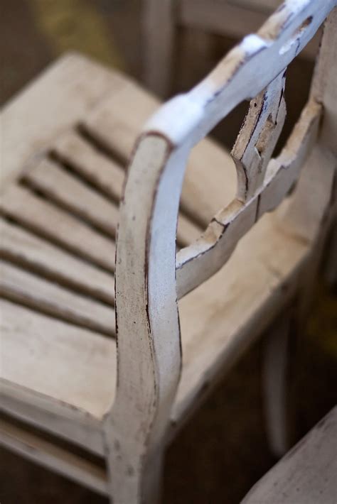 Simple antique wooden chair painted white | Simple antique c… | Flickr