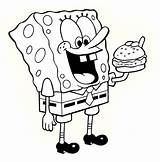 Sponge Bob Coloring Page  Child sketch template