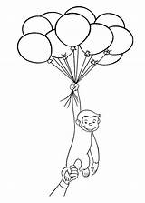 Curious George Coloring Page sketch template