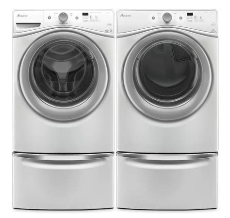 Amana 4.8 Cu. Ft. Front Load Washer and 7.4 Cu. Ft. Electric Dryer - White | The Brick