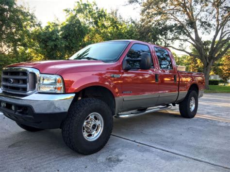 2002 Ford F-250 7.3 diesel Crew Cab 4x4 Lariat F250 7.3L turbo - 1FTNW21F32ED48321