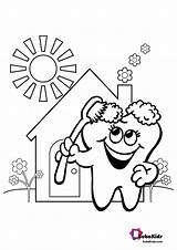 Dental Health Month Coloring Pages sketch template