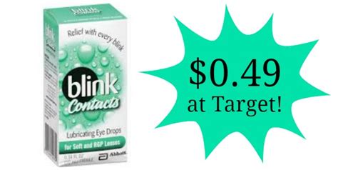 Target: Blink Contacts Lubricating Eye Drops Only $0.49! - Become a Coupon Queen