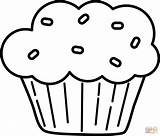 Muffin Coloring Pages Strawberry Muffins Printable Cupcake Ausmalbild  sketch template