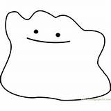 Ditto Pokemon Coloring Pages Sketch Page sketch template