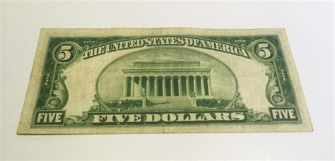 1928 $5 Five Dollar Bill Red Seal United States Note - Other