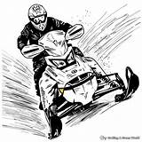 Snowmobile Coloring Pages  Free & Printable sketch template
