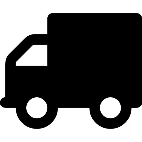 Delivery truck silhouette Dave Gandy Fill icon