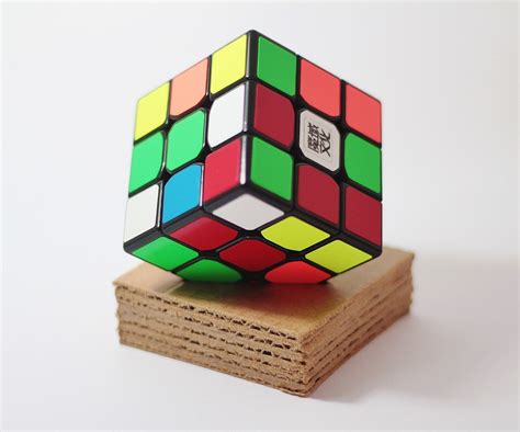 Easy, Yet Stylish Cardboard Rubiks Cube Stand. : 7 Steps (with Pictures) - Instructables