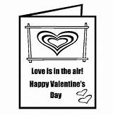 Valentine Card Coloring Page  Free Printable Pages For Kids sketch template