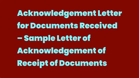 acknowledgment-letter Archives - Write A Topic