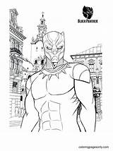 Black Panther Free Coloring Page  Printable Pages sketch template