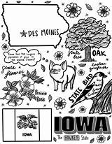 Iowa Coloring Page  Etsy sketch template