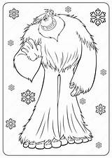Yeti Printable sketch template