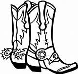 Coloring Page Cowboy Boot  OrionteStokes sketch template