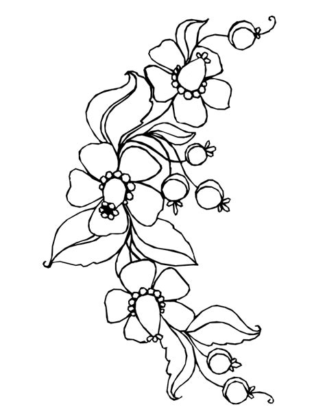 Flower Garland Drawing at GetDrawings | Free download