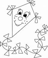 Children Flying Kites Coloring Pages At GetColoringscom  Free sketch template