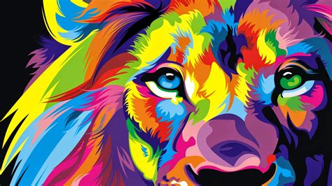 Lion Colorful Artwork Wallpapers | HD Wallpapers | ID #19425