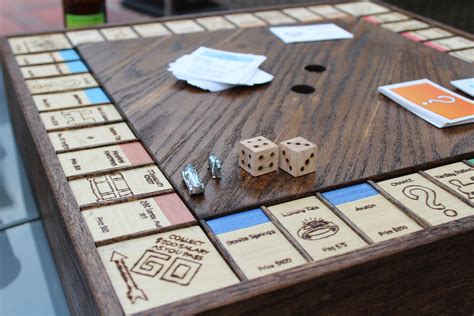 I proposed to my fiancee with a wooden Monopoly Board I built #handmade #crafts #HowTo #DIY ...
